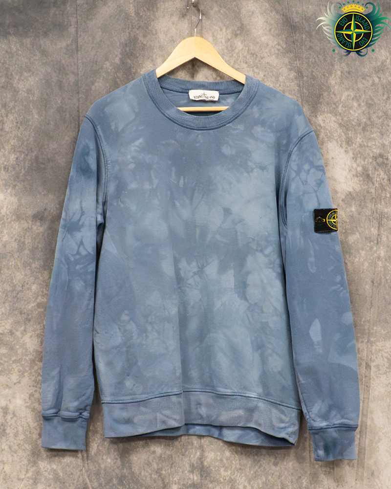 Stone Island Custom Crewneck Jumper Blue - L
