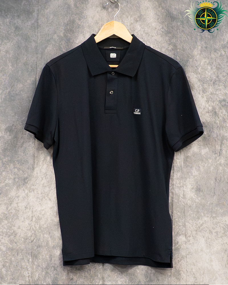 C.P Company Polo Shirt Navy Blue - M