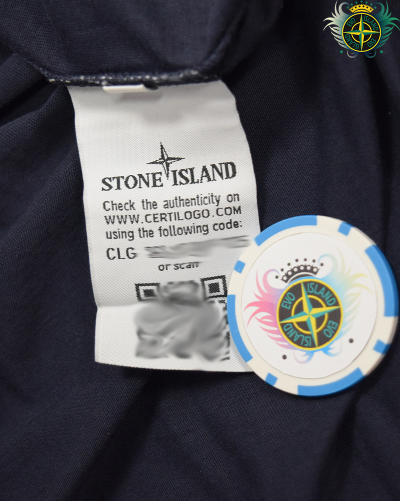 Stone Island Compass Logo Long Sleeve T-Shirt Navy Blue - M