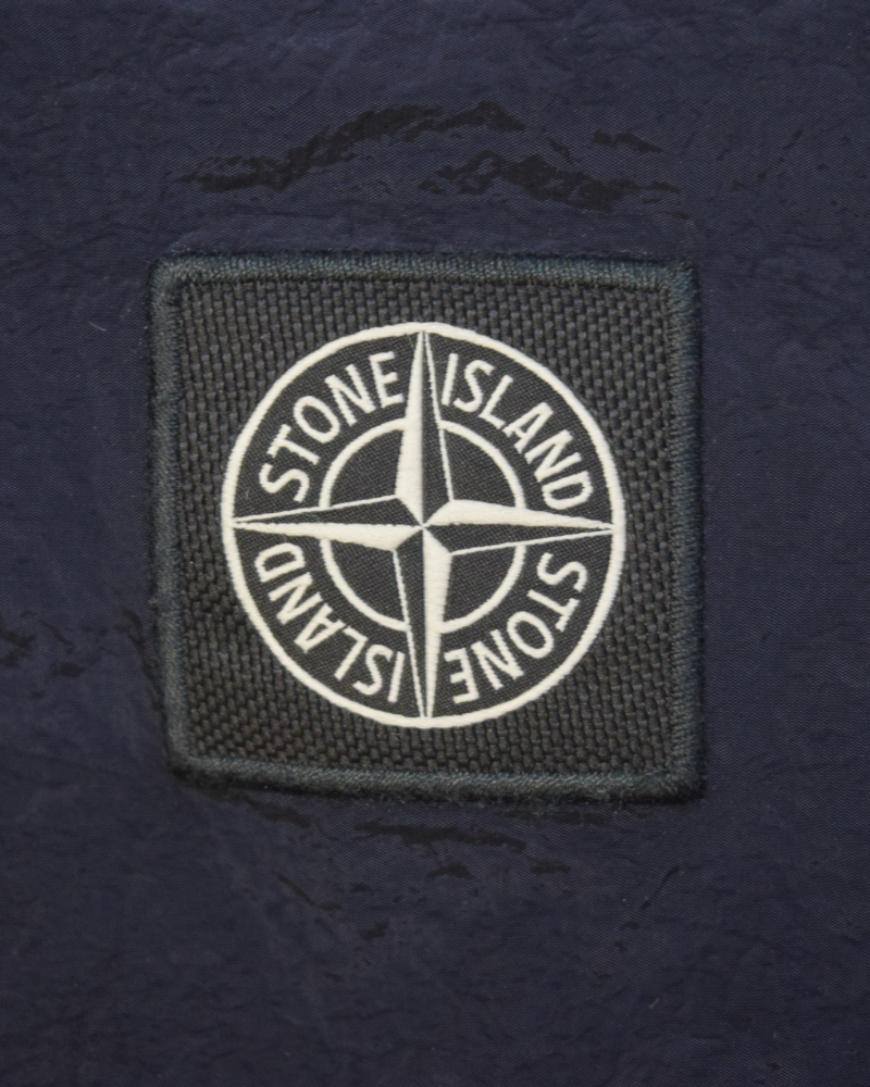 Stone Island Nylon Metal Patch Project Swim Shorts Navy Blue detail view