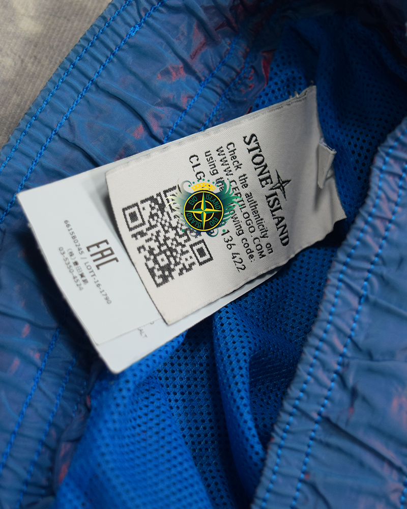 Stone Island Nylon Metal Pink Weft Swimmers Blue - L