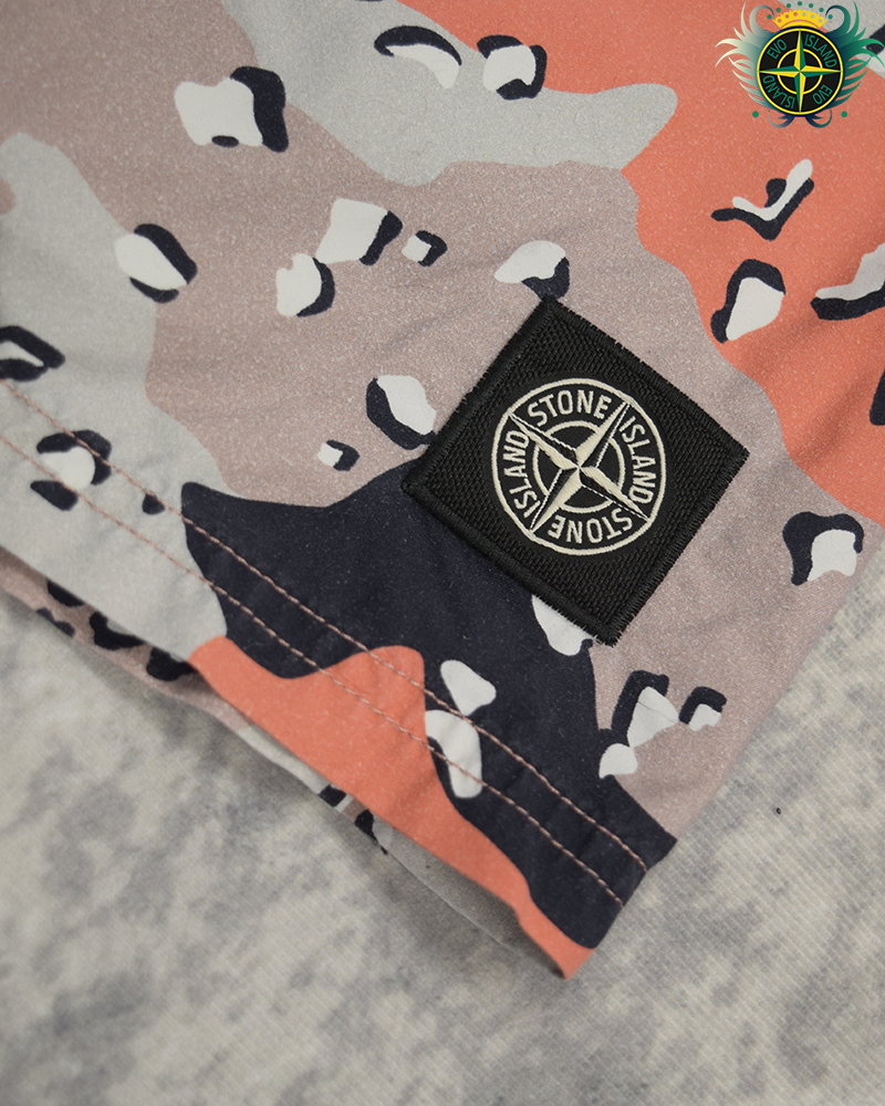 Stone Island Desert Camo Swimmers Red Camo - M