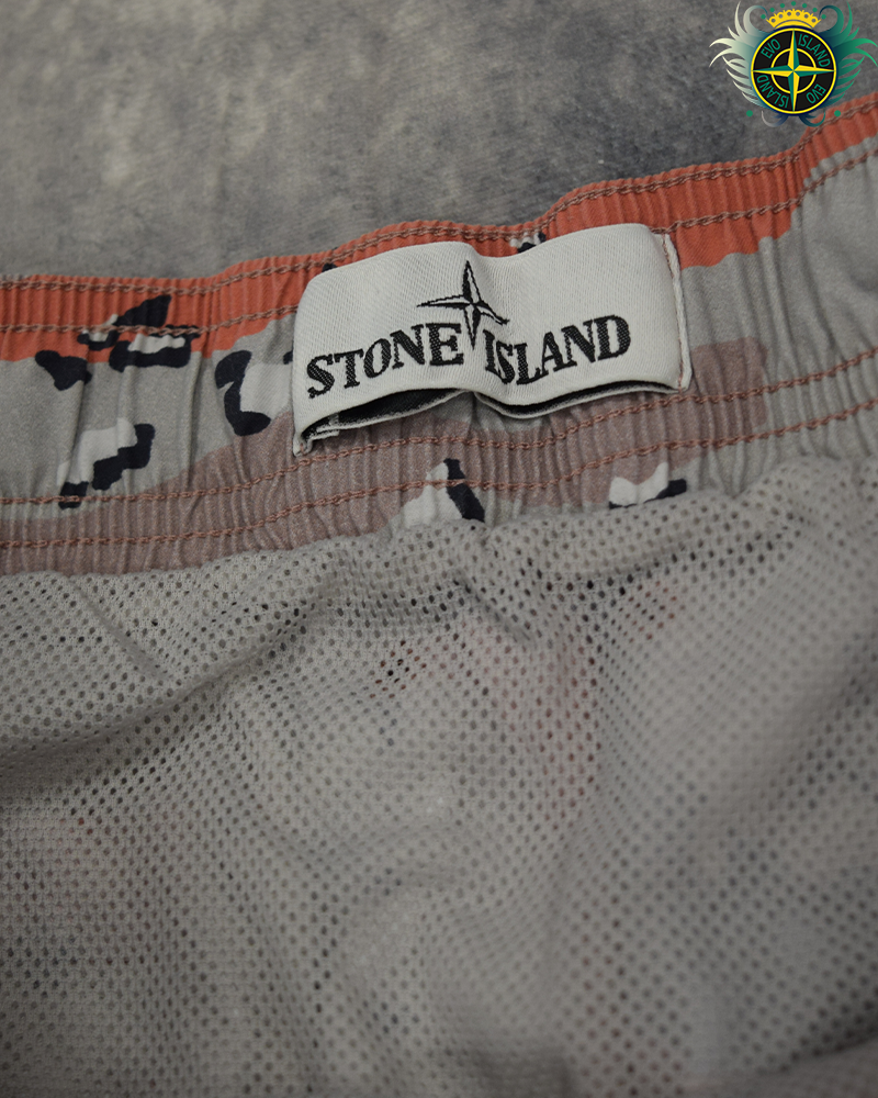 Stone Island Desert Camo Swimmers Red Camo - M