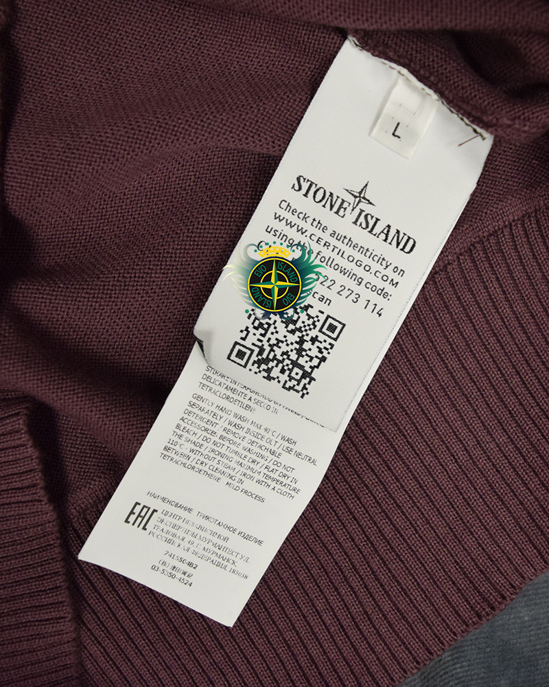 Stone Island Lightweight Knit Plum - L