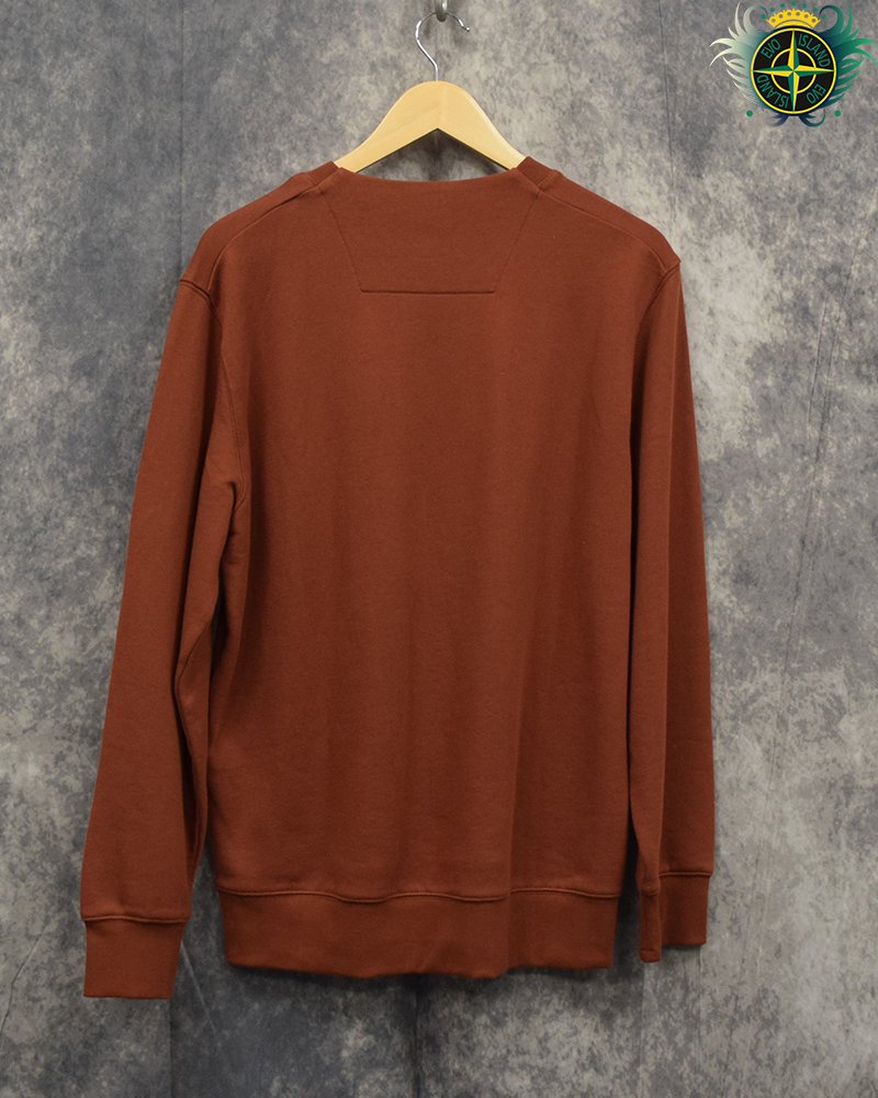 C.P Company Chest Logo Crewneck Dark Red