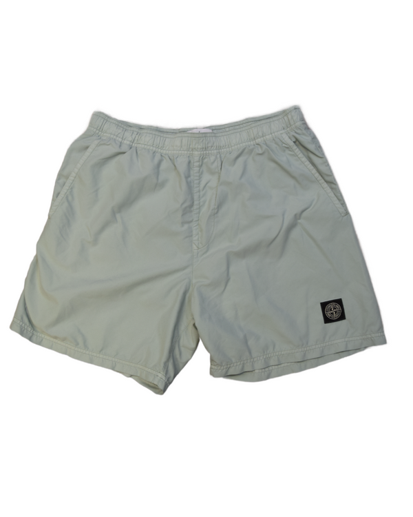 Stone Island Patch Project Swim Shorts Mint front view