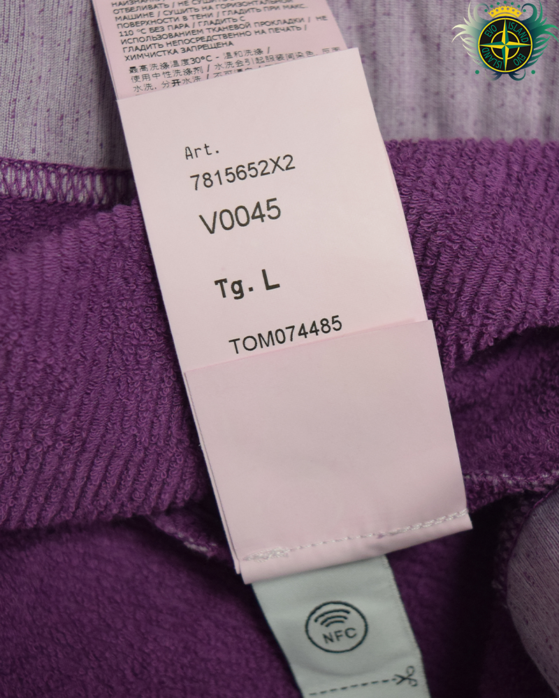 Stone Island Marina Reflective Crewneck Purple