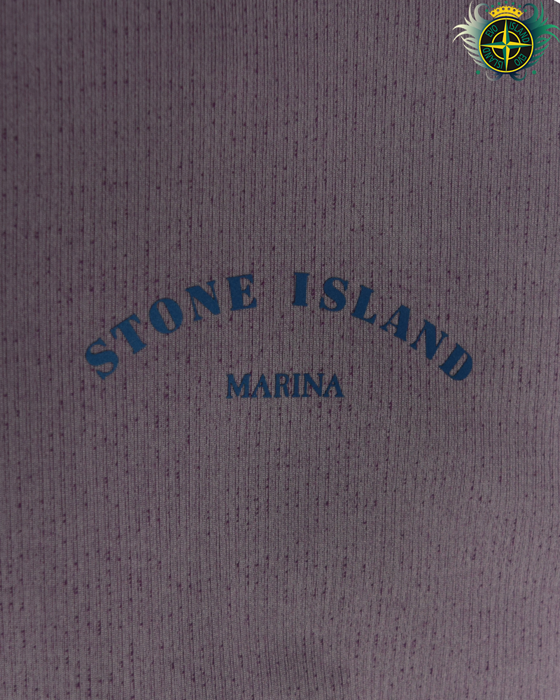 Stone Island Marina Reflective Crewneck Purple