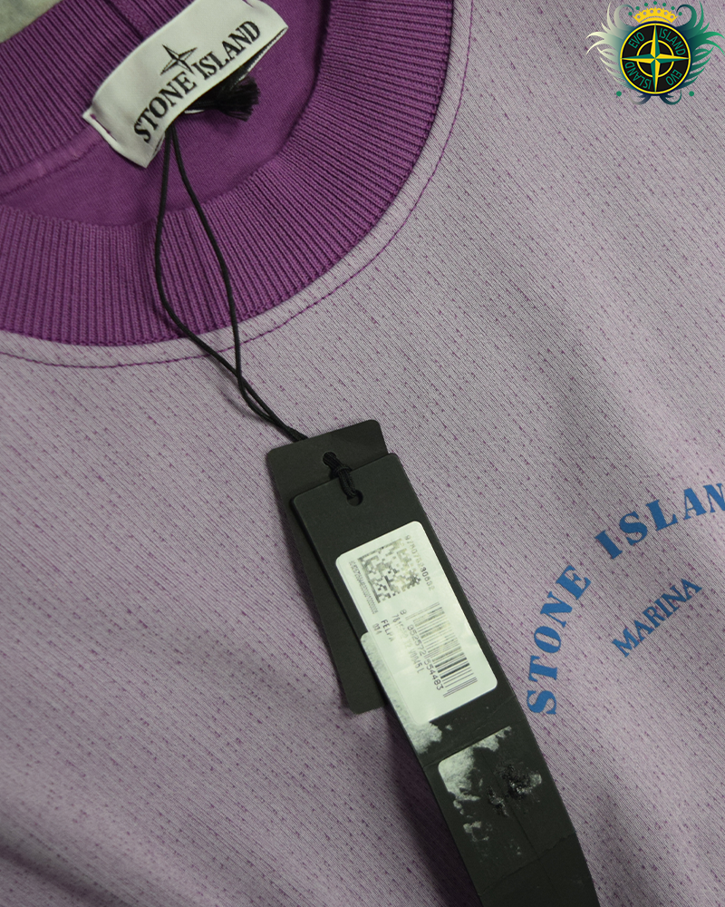Stone Island Marina Reflective Crewneck Purple