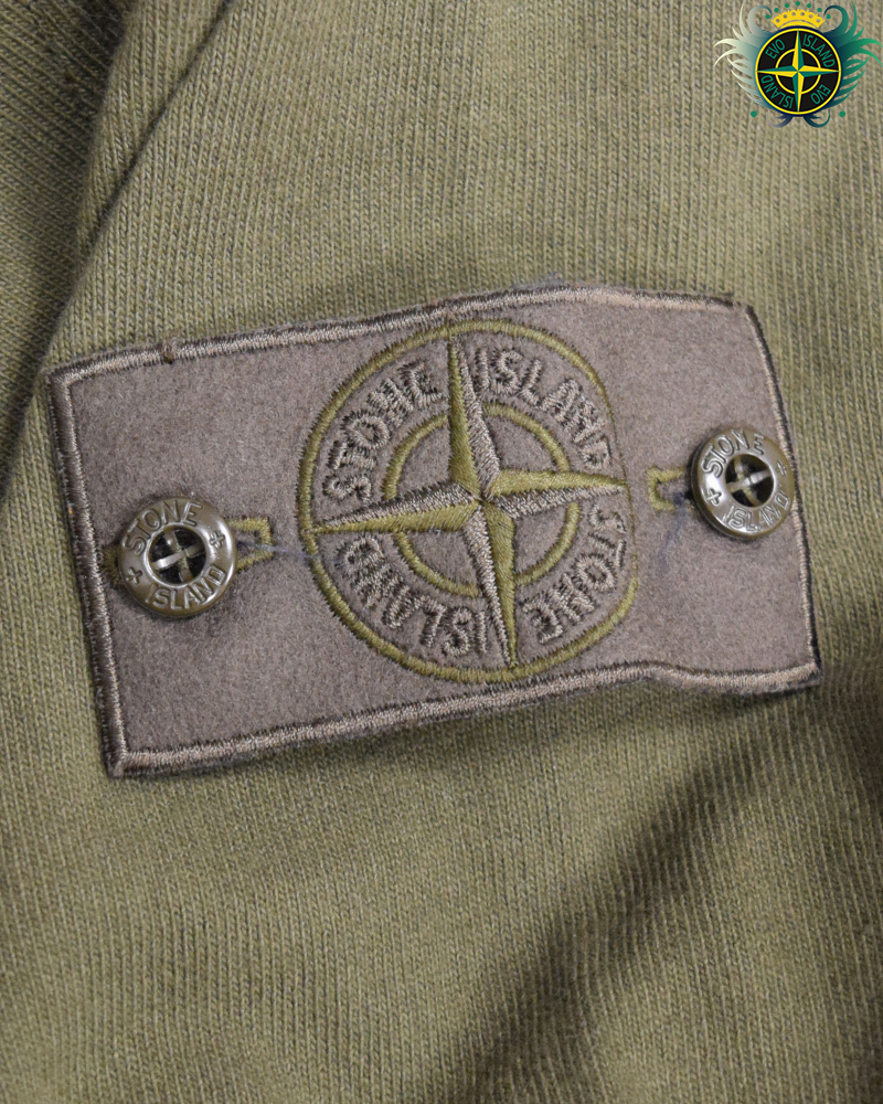 Stone Island Ghost Piece Pullover Hoodie Green