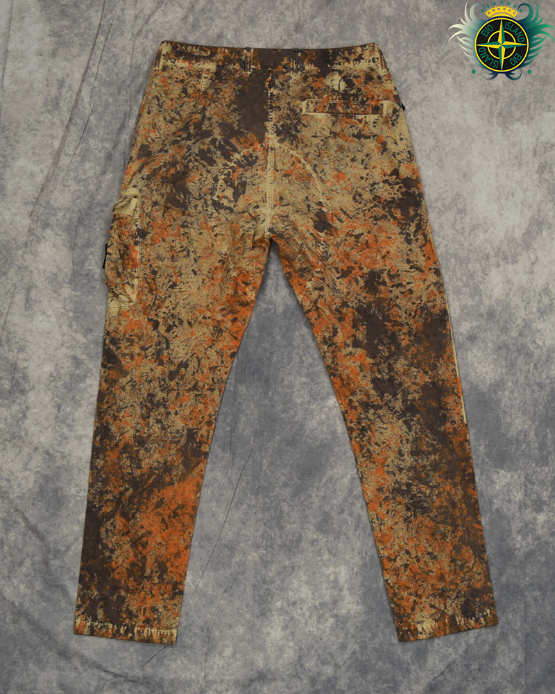 Stone Island Cotton Cordura Paintball Camo Cargo Trousers - 32/RET