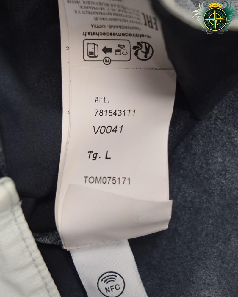 Stone Island Hand Sprayed Mussola Gommata TC Jacket Black/White - L