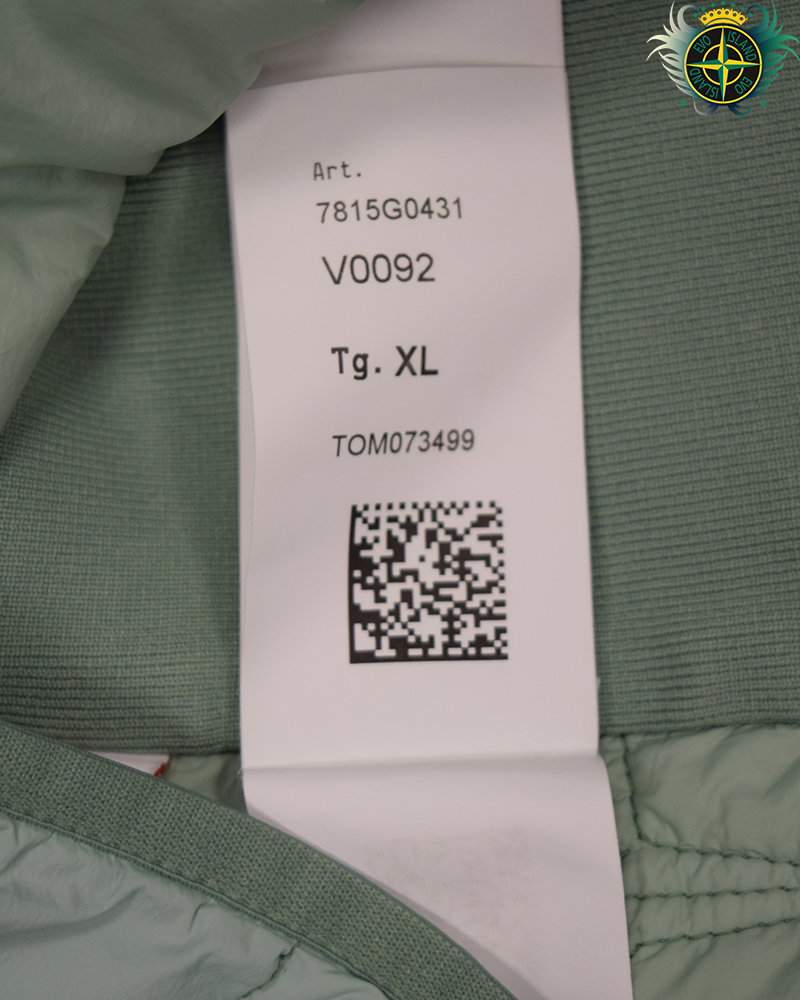 Stone Island Skin Touch Nylon Stella with Primaloft TC Pullover Gilet Mint Green - XL