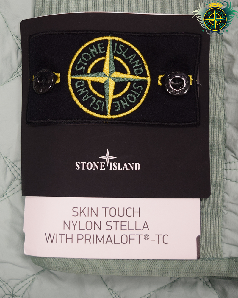 Stone Island Skin Touch Nylon Stella with Primaloft TC Pullover Gilet Mint Green - XL