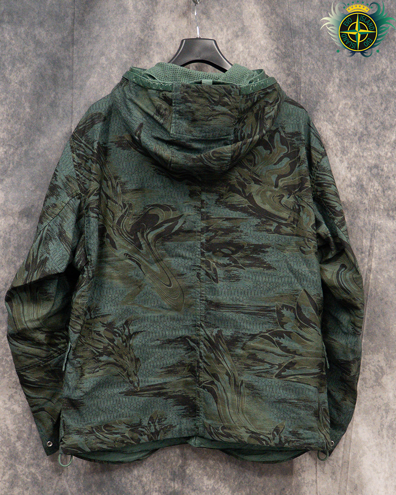 Stone Island Shadow Project Printed Linen Cordura TC Jacket Green - XL