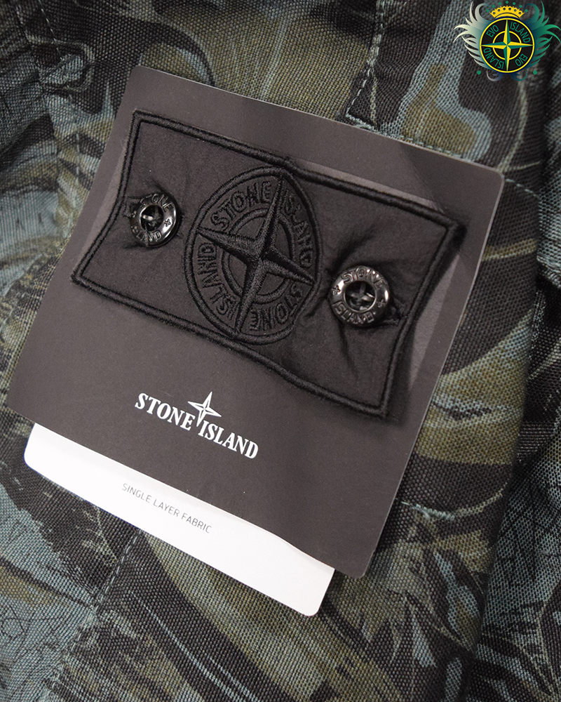 Stone Island Shadow Project Printed Linen Cordura TC Jacket Green - XL