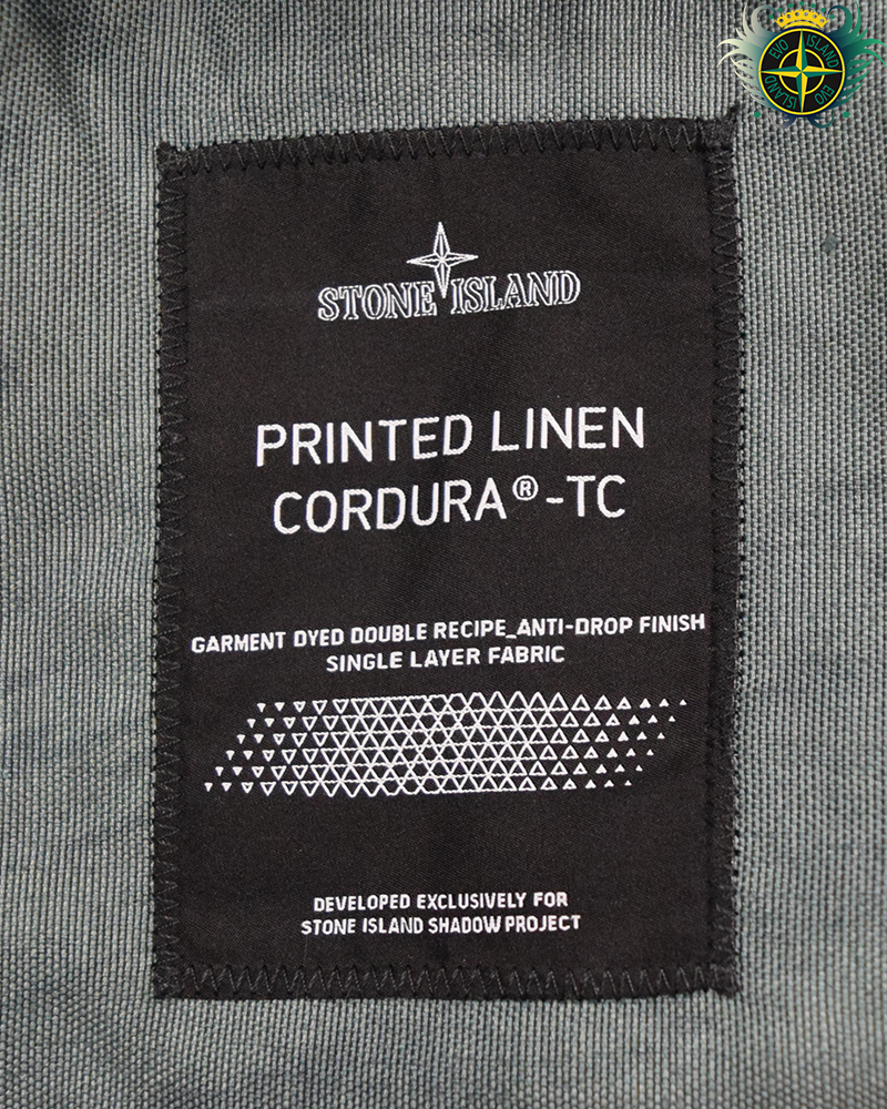 Stone Island Shadow Project Printed Linen Cordura TC Jacket Green - XL