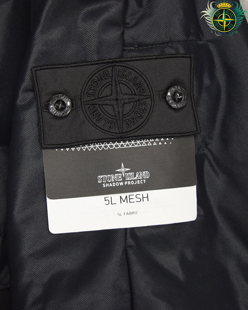 Stone Island Shadow Project 5L Mesh Bomber Jacket Black - XXL