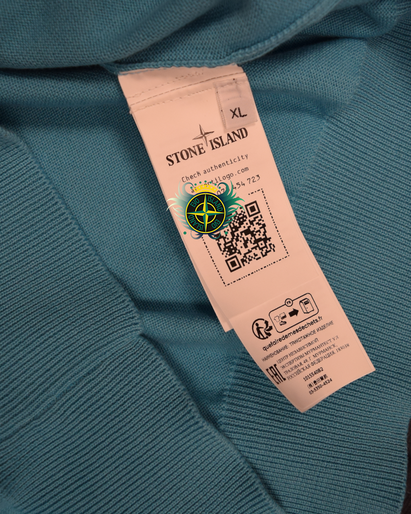 Stone Island Lightweight Knit Cyan - XL
