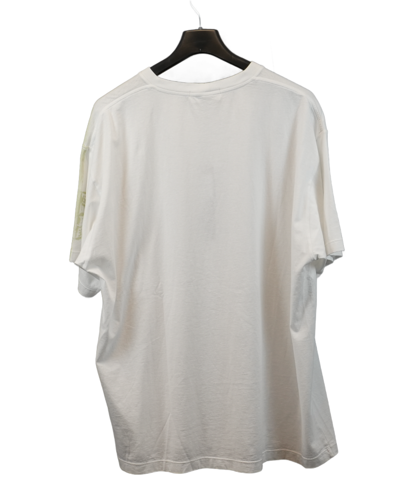 Stone Island Shoulder Print T-Shirt White back view