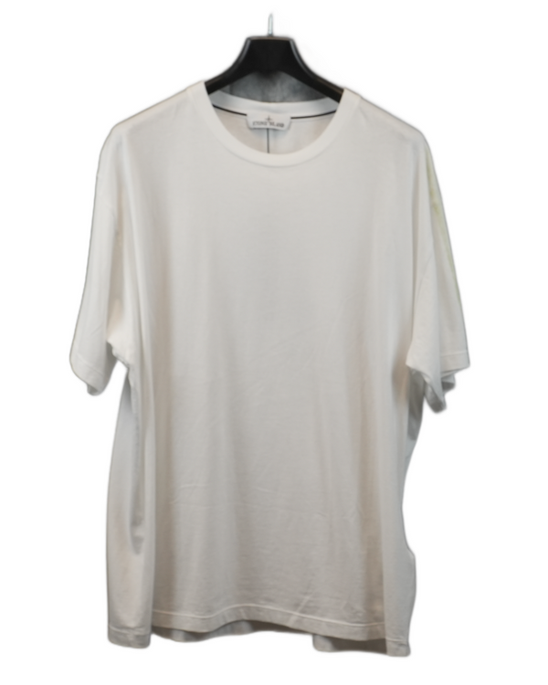 Stone Island Shoulder Print T-Shirt White front view