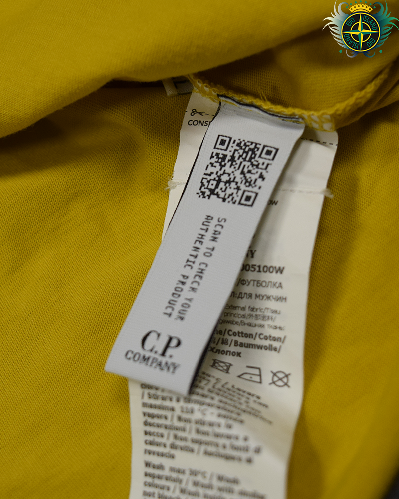 C.P Company Spell Out T-shirt Yellow