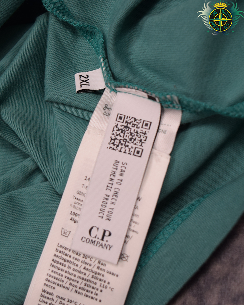 C.P Company Spell Out T-shirt Turquoise - XXL