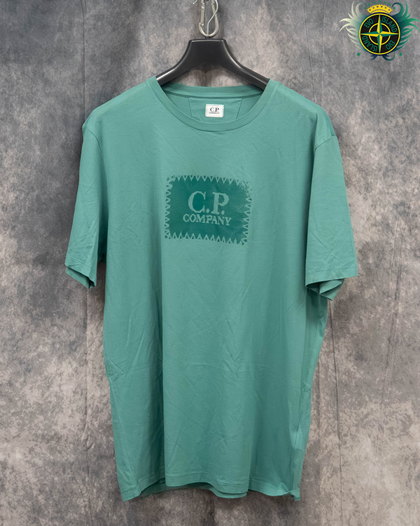 C.P Company Spell Out T-shirt Turquoise - XXL