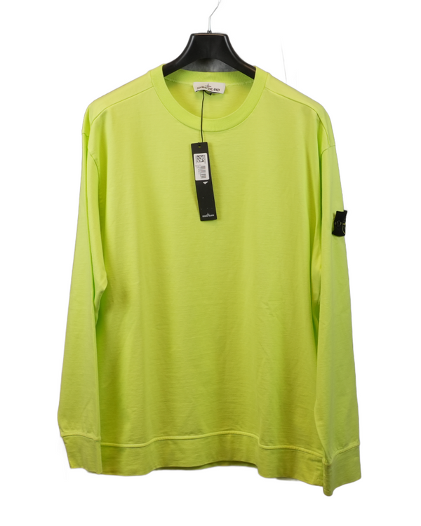 Stone island Crewneck Sweatshirt yellow front view