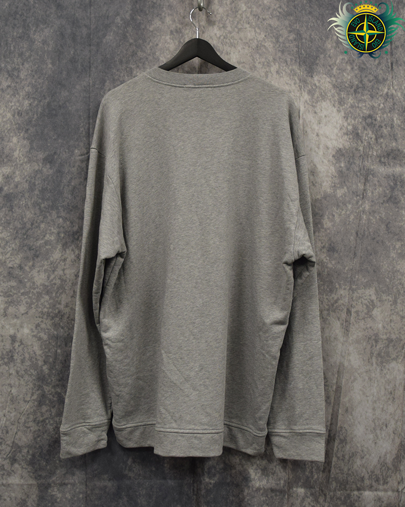 Stone Island Embroidery Crewneck Sweatshirt Grey