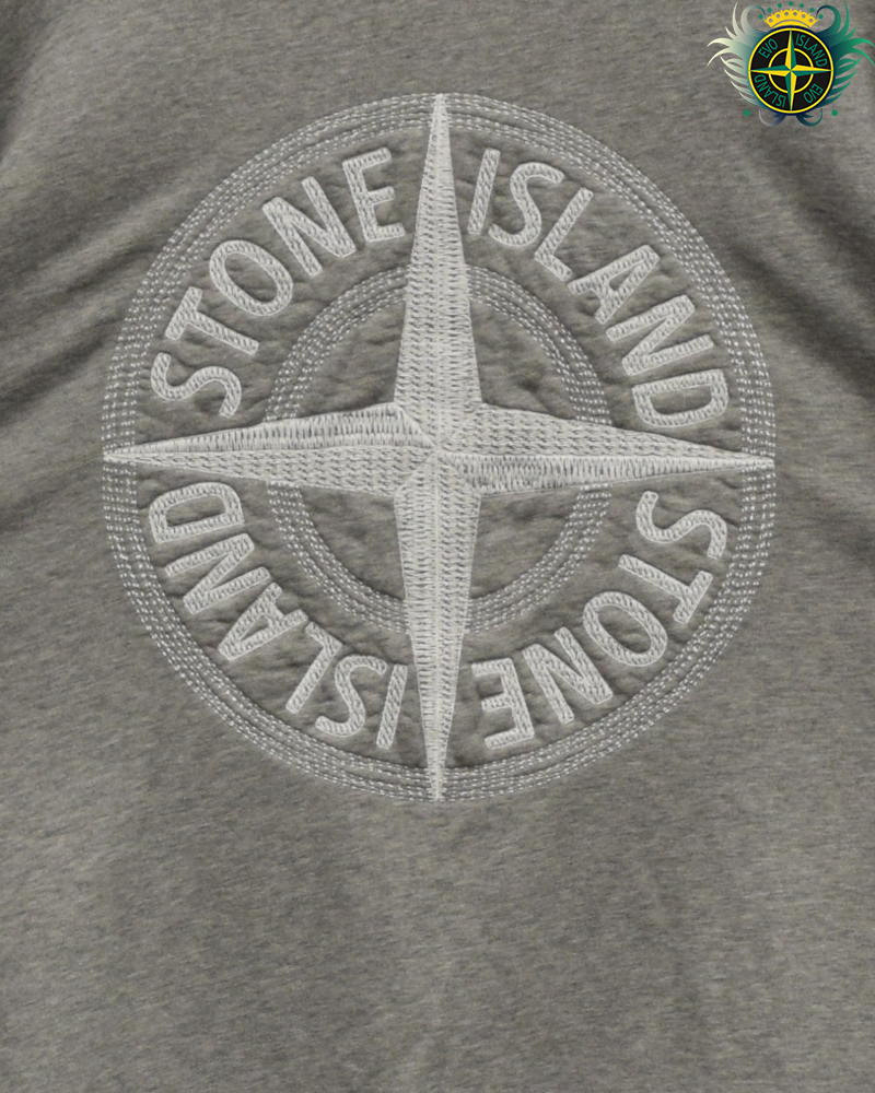 Stone Island Embroidery Crewneck Sweatshirt Grey