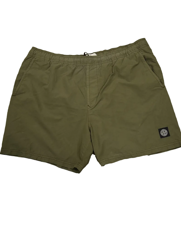 Stone Island Compass Patch Shorts Khaki