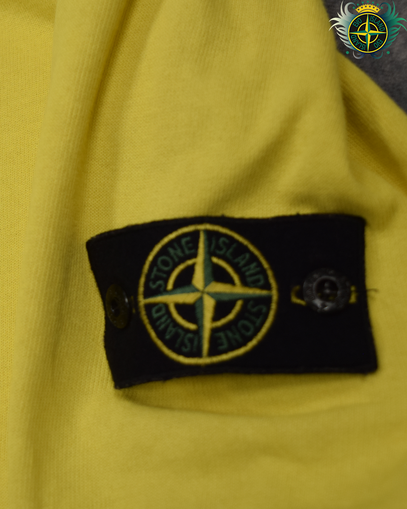 Stone Island 1/4 Zip Pullover Yellow