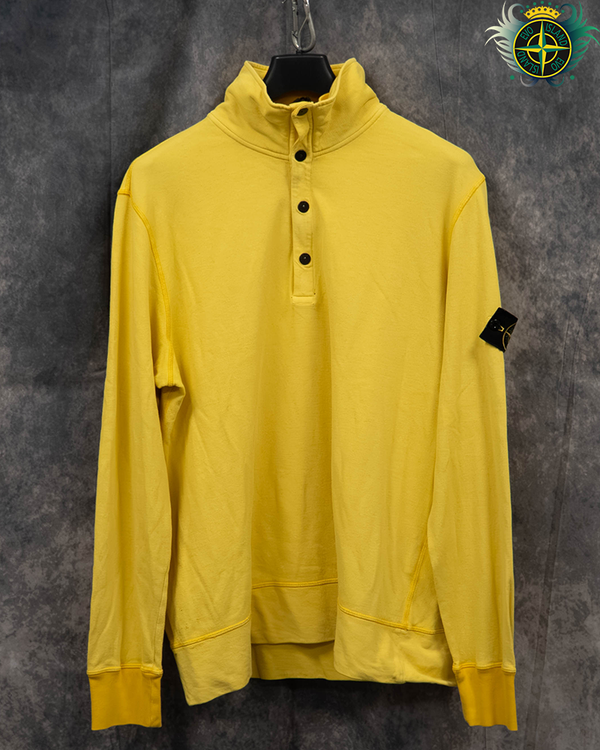 Stone Island 1/4 Zip Pullover Yellow