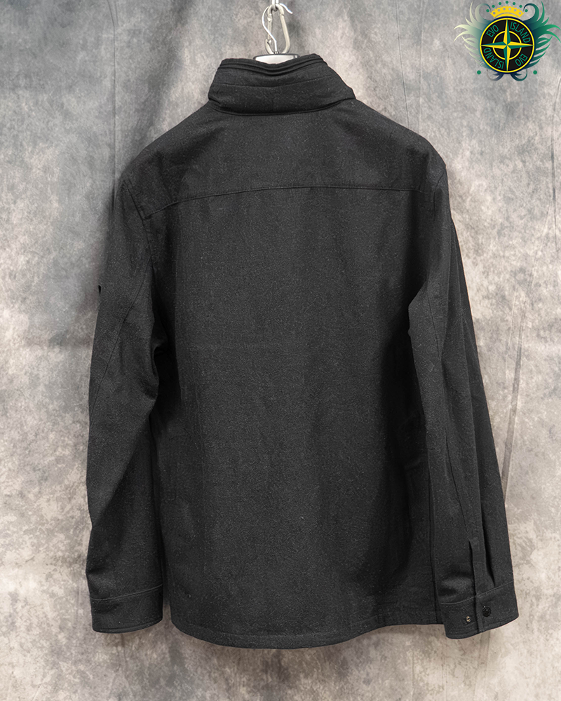 Stone Island Wool OverShirt Charcoal