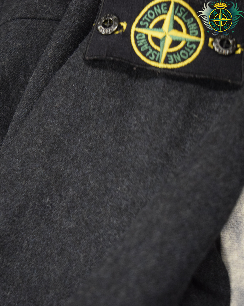 Stone Island Wool OverShirt Charcoal