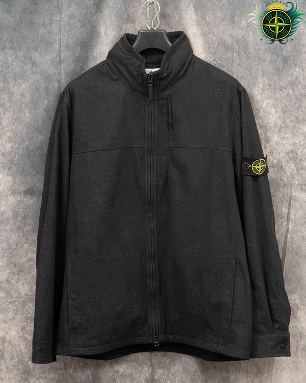Stone Island Wool OverShirt Charcoal