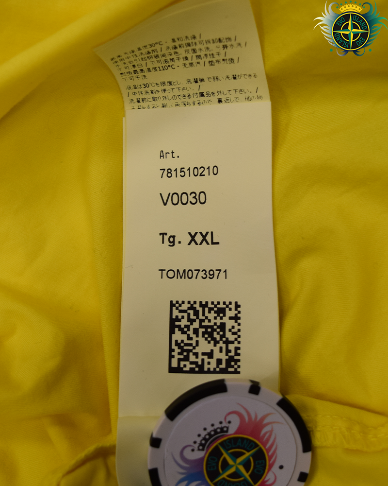 Stone Island Cotton Overshirt Yellow - XXL