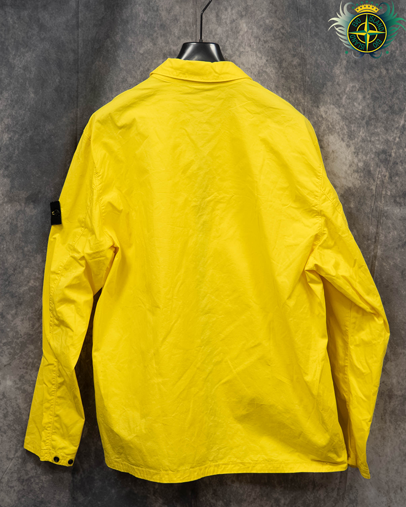 Stone Island Cotton Overshirt Yellow - XXL