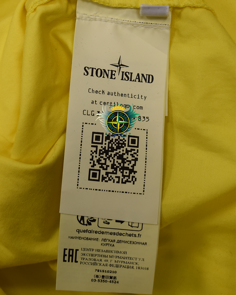 Stone Island Cotton Overshirt Yellow - XXL