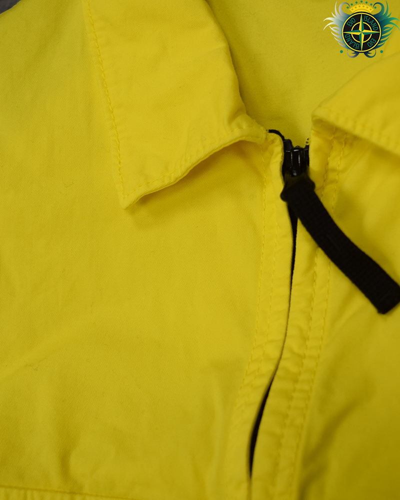 Stone Island Cotton Overshirt Yellow - XXL