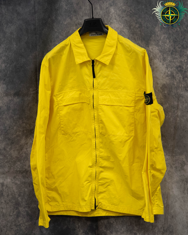 Stone Island Cotton Overshirt Yellow - XXL