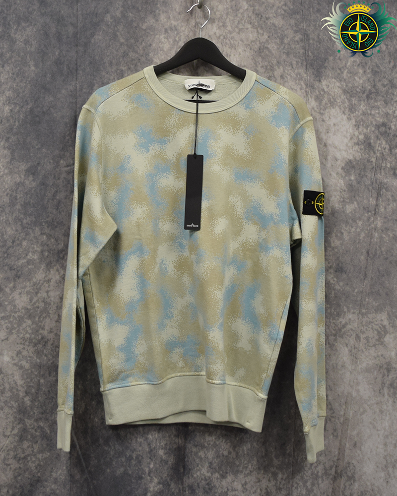 Stone Island Devore Camo Crewneck - M