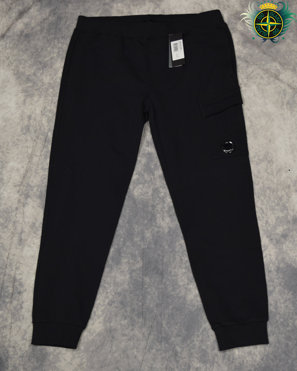 C.P Company Diagonal Fleece Lense Joggers Black