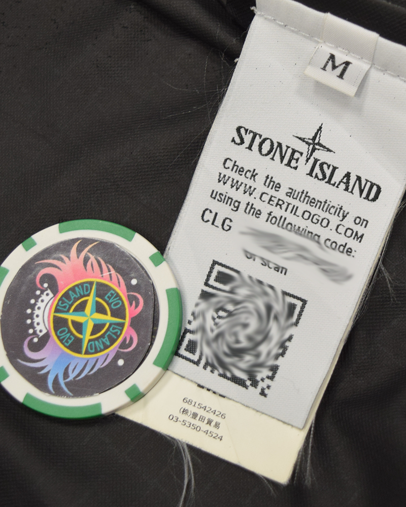 Stone Island Light Soft Shell SI Check Grid Black - M