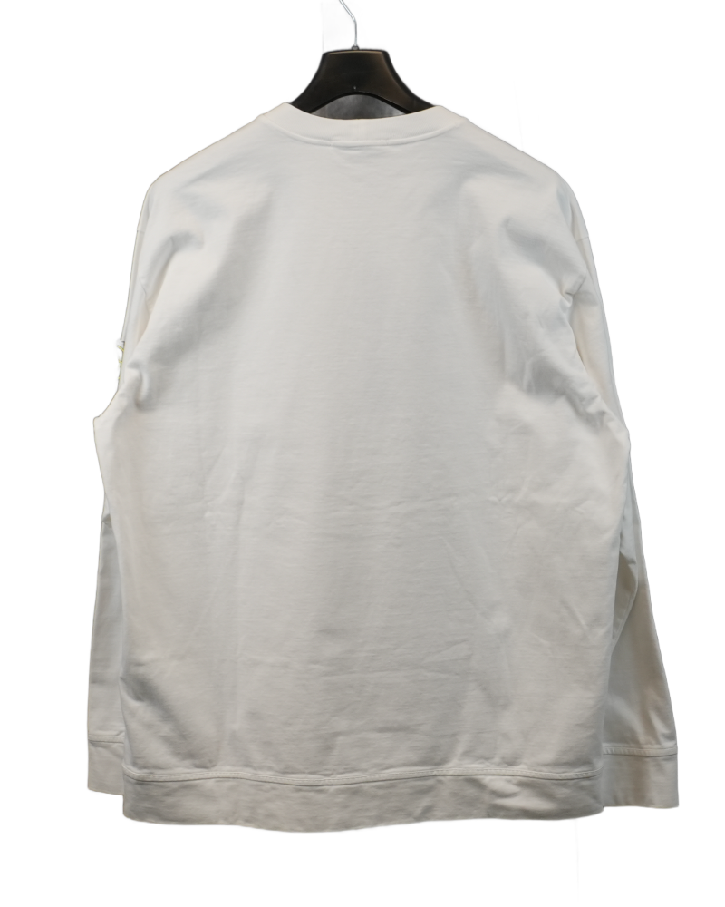Stone Island Crewneck Sweatshirt White back view