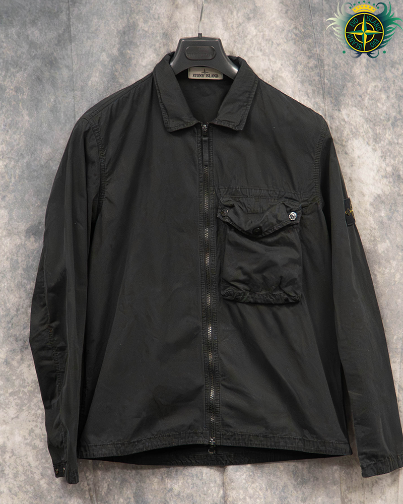 Stone Island Overshirt Washed Black
