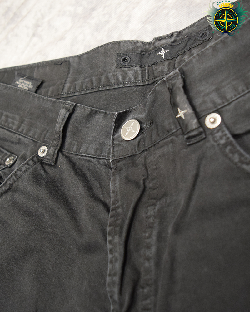 Stone Island Vintage Denim Jeans Washed Black