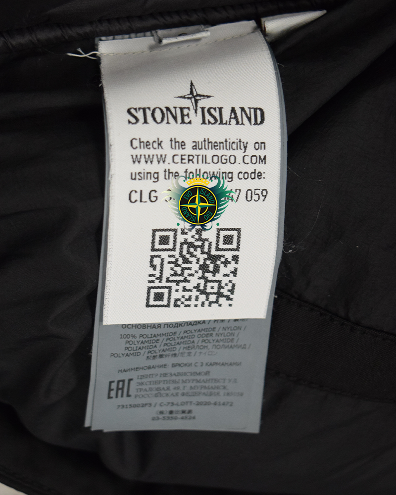 Stone Island Ghost Piece Featherweight  Leather With Stretch Wool Nylon Down Jacket Black