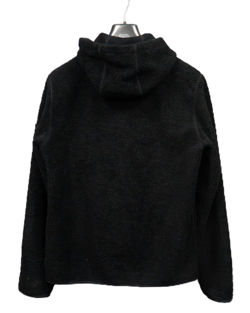 Stone Island Shadow Project Asymmetrical Teddy Fleece Jacket Black